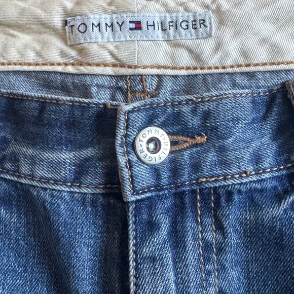 Tommy Hilfiger Boho Patchwork Wide Legged Denim Jeans Size 8R - Picture 6 of 9